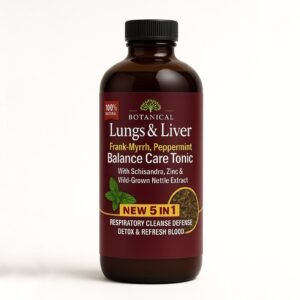 100% Natural Botanical Tonic – Lungs & Liver Support (5-in-1 Formula)